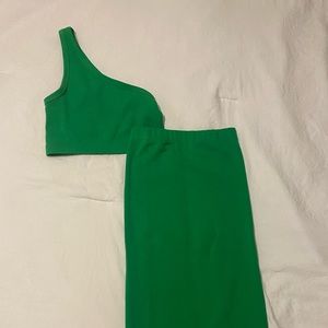 GREEN ZARA MATCHING SET